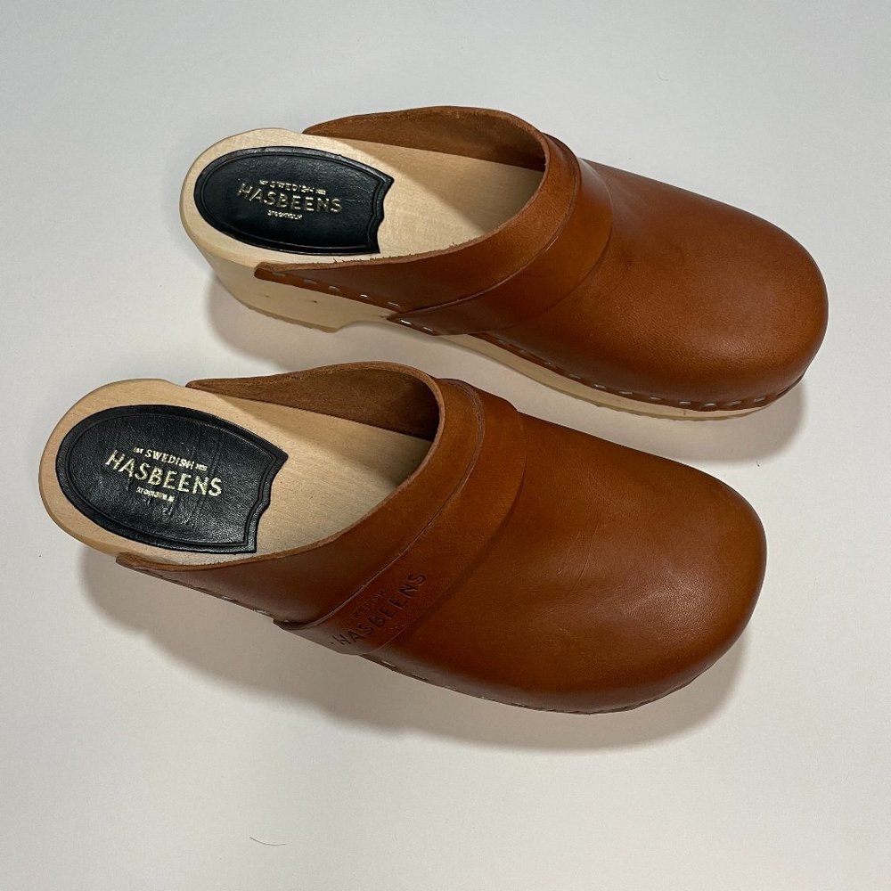 Swedish Hasbeens Husband - Cognac - Size 36